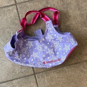 American Girl Lavender Starry Kids Tote